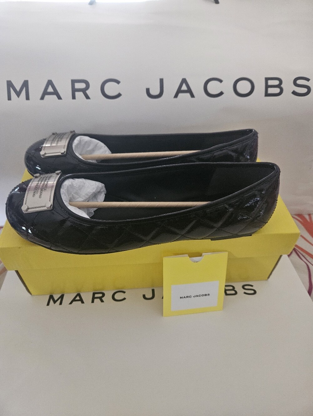 Marc Jacobs Quilted The Standard Supply Ballerina Flats Black size us 11 eu 41